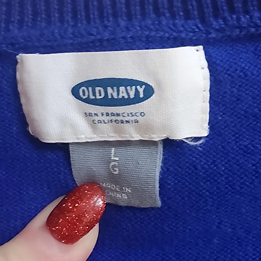 L Old Navy Royal blue cardigan